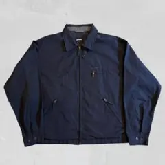 Schott ネイビー ナイロンジャケット Schott NYC Men's Nylon Flight Jacket - Navy — Dave's New York