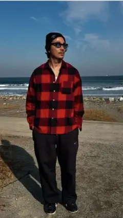 AFFA チェックシャツ Mサイズ AFFA スパイダーチェックシャツ SIZE:M | gleam