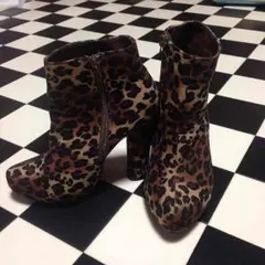 あや☆様専用Forever21 レオパード ブーティー 22.0cm