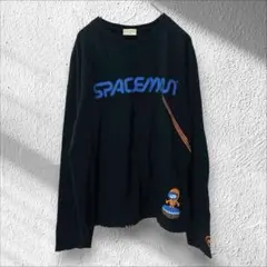 【ランドリー】Laundry ロングスリーブTシャツ ロゴ イラストS ブラック