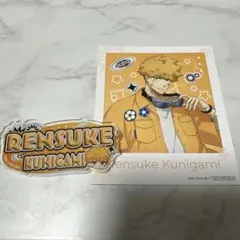 ブルーロック 國神錬介 アクリルバッジ GIGO特典カード