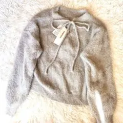 【新品未使用品】lovetoxic グレー リボン付きセーター OS