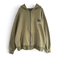 WIND AND SEA × アブガルシア ジップアップパーカー カーキ Mのサムネイル