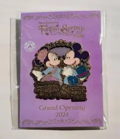 TDR ファンタジースプリングスホテル ピンバッジ オープニング特典 東京ディズニーシー ファンタジースプリングスホテル ピンバッジ