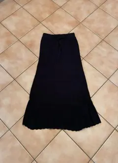 MISCH MASCH MAIRY 透かし編みロングニットフレアロングスカート