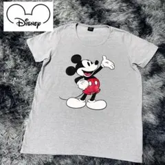 【レア】ミッキーマウス ポーズTシャツ XL Disney グレー