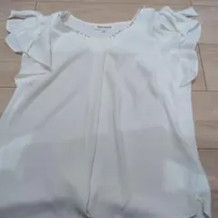 ミッシュマッシュ★ホワイト半袖トップス