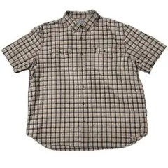 Carhartt カーハート　チェック柄 ボタンダウン半袖シャツ 2XL
