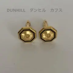 DUNHILL　ダンヒル　カフス　ゴールド×シルバー×ブラック　六角形のサムネイル