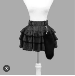 ♡ DimMoire チャーム付きフリルミニスカート Black 🖤💀 𝕯𝖎𝖒𝕸𝖔𝖎𝖗𝖊 𝕵𝖚𝖓𝖊 𝟐𝟎𝟐𝟓 💀🖤 【チャーム付き