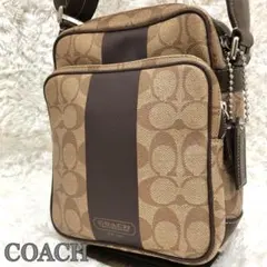 美品✨コーチ F70078 ヘリテージ ショルダーバッグ シグネチャー PVC