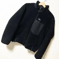 TAION リバーシブルジャケット ダウン＆ボア ブラック×ブラック Mサイズ