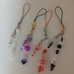 可愛い魔法ステッキキーホルダー ブラック