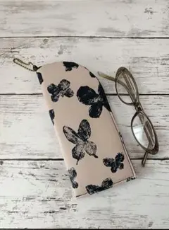 ハンドメイド メガネケース ミナペルホネン Memoria使用