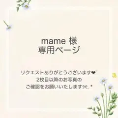 mame様 おまとめ3点