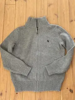 状態良しラルフローレン　グレー カーディガン M(150㎝)