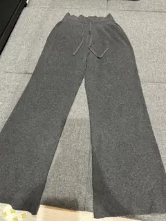 ウォッシャブルニットリブパンツ ユニクロ