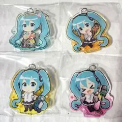 初音ミク☆アクリルキーホルダー☆関西エンジョイ☆4個セット