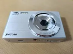 新品】POTOTO 4K デジタルカメラ 本体 シルバー 韓国製 - メルカリ