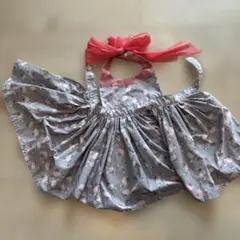 美品マールマール　フラミンゴ柄 ベビーエプロン