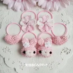 ୨୧ヘアゴムセットJ-212୨୧ベビー&キッズ⑅﻿ハンドメイド⑅﻿