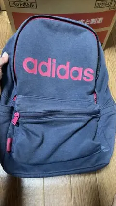 adidas リュック・バックパック グレー/ピンク