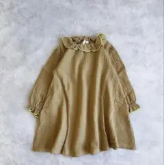 [新品未使用]マーキーズ　長袖　ガーゼワンピース　110