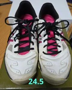 asics ホワイト/ピンク スニーカー