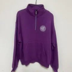 HUF ハーフジップ スウェット パープルのサムネイル