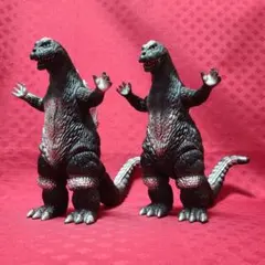 【ジャンク】 バンダイ ゴジラ 1983 ソフビ 2点 セット