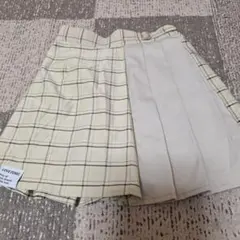 LOVETOXIC チェック柄スカートパンツ ウエスト調節可能１４０センチ