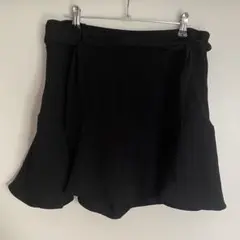 ZARAフレアキュロットスカート黒
