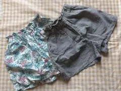 ユニクロ　ハーフパンツ 2枚セット 110