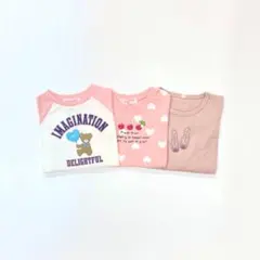 子供服 女の子 100cm 長袖 Tシャツ まとめ売り 新品 FFN129