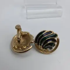 グリーン 波形 カフリンクス メッキアクセサリー