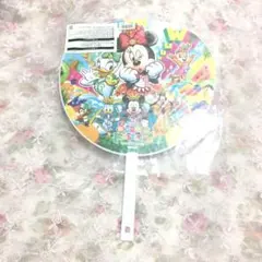 Q516新品サマーフェスティバル ディズニーうちわ夏祭りミッキー ミニー◎