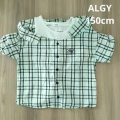ALGY アルジー 子供服 トップス チェック柄 半袖シャツ 150cm