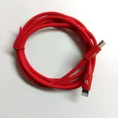 iPhone充電ケーブル【赤】LightningとUSB Type-Cタイプ