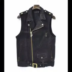 FAR EASTERN ENTHUSIAST ライダースベスト S BLACK