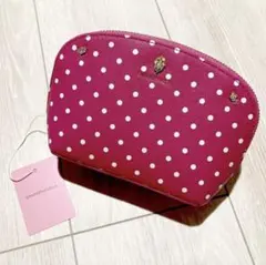 サマンサベガ♡新品 ドット柄 ラウンド ポーチ メイクポーチ