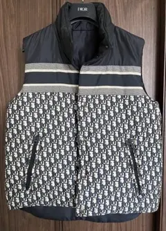 Dior リバーシブル ダウンベスト ダウンジャケット ネイビー メンズ XS