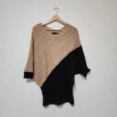 CECIL McBEE 薄手　アシンメトリーニット