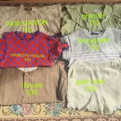 夏洋服まとめ売り　女の子　サイズ100-110cm 幼稚園