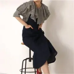 ＮＩＣＥ　ＣＬＡＵＰ　ラッフルゆるブラウス