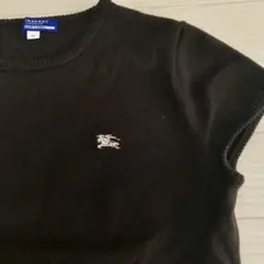 バーバリーブルーレーベル★半袖ニットトップブラウン