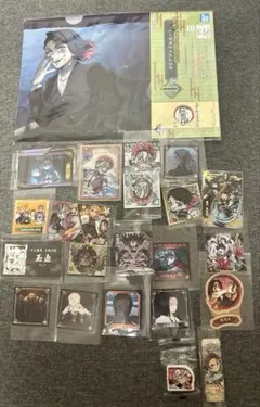 鬼滅の刃　鬼　シール　カード　セット　クリアファイル　まとめ売り