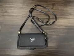 iPhone 17 Pro Max 黒 スマホケース　小銭入れ付　ショルダー