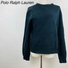 ポロラルフローレン ワンポイント刺繍 クルーネックスウェット S 紺