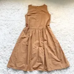 美品】ROMEO GIGLI ノースリーブワンピース リネン チェック柄 38