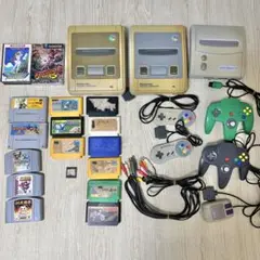 スーパーファミコン2台 スーパーファミコンJr. 周辺機器 各ソフト ジャンク